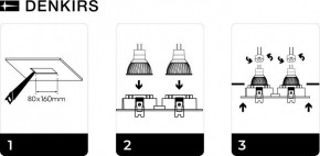 DK3022-WH Встраиваемый светильник, IP 20, 10 Вт, GU5.3, LED, белый, пластик в Чайковском - chaykovskiy.mebel24.online | фото 6