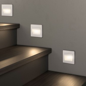 DK3050-WH Светильник встраиваемый в стену, IP 20, LED 3000, 1 Вт, белый, пластик в Чайковском - chaykovskiy.mebel24.online | фото 6