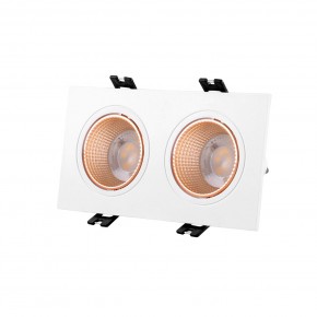 DK3072-WBR Встраиваемый светильник, IP 20, 10 Вт, GU5.3, LED, белый/бронзовый, пластик в Чайковском - chaykovskiy.mebel24.online | фото 1