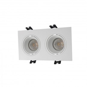 DK3072-WH Встраиваемый светильник, IP 20, 10 Вт, GU5.3, LED, белый/белый, пластик в Чайковском - chaykovskiy.mebel24.online | фото 1