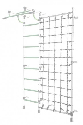 Дополнительная стойка к пристенному ДСК Pastel с сеткой для лазания, цв. белый в Чайковском - chaykovskiy.mebel24.online | фото