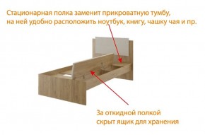 Дуглас (подростковая) М14 Кровать в Чайковском - chaykovskiy.mebel24.online | фото 6