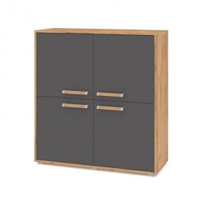 ФЛОРИДА Ф43 Комод (дуб золотой/графит) в Чайковском - chaykovskiy.mebel24.online | фото