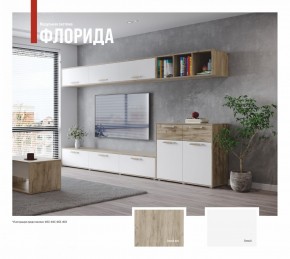ФЛОРИДА Гостиная (модульная) дуб серый/белый в Чайковском - chaykovskiy.mebel24.online | фото