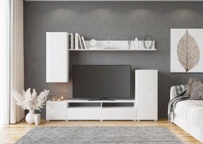 Гостиная Лира МДФ (Белый/Белый глянец) в Чайковском - chaykovskiy.mebel24.online | фото