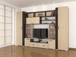 Гостиная Оскар-18-2 дуб сонома-венге в Чайковском - chaykovskiy.mebel24.online | фото