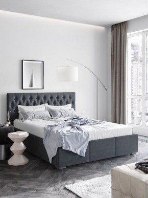 Интерьерная Кровать Октавия Серый 1400x2000 в Чайковском - chaykovskiy.mebel24.online | фото