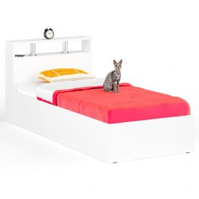 Камелия Кровать 0900, цвет белый, ШхГхВ 93,5х217х78,2 см., сп.м. 900х2000 мм., без матраса, основание есть в Чайковском - chaykovskiy.mebel24.online | фото 1