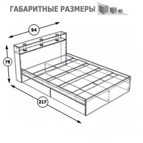 Камелия Кровать 0900, цвет белый, ШхГхВ 93,5х217х78,2 см., сп.м. 900х2000 мм., без матраса, основание есть в Чайковском - chaykovskiy.mebel24.online | фото 5