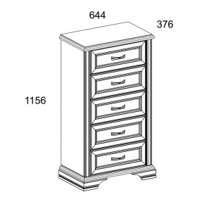 Комод 5S, MONAKO, цвет Сосна винтаж/дуб анкона в Чайковском - chaykovskiy.mebel24.online | фото 2