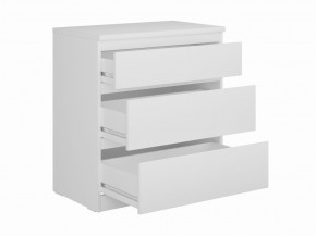 Комод КАСТОР с тремя ящиками, цвет белый в Чайковском - chaykovskiy.mebel24.online | фото 2