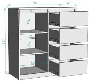 Комод Мальта K115 в Чайковском - chaykovskiy.mebel24.online | фото 2