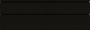 Комод Варма 4Д низкий с четырьмя выдвижными ящиками, цвет ясень черный в Чайковском - chaykovskiy.mebel24.online | фото 2