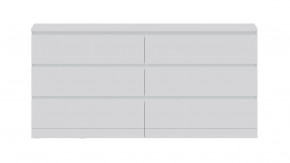 Комод Варма 6Д большой с шестью выдвижными ящиками, цвет белый в Чайковском - chaykovskiy.mebel24.online | фото 2