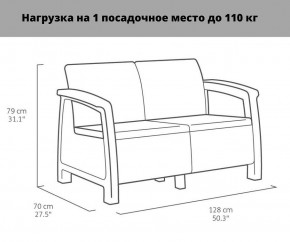 Комплект мебели Корфу Рест (Corfu Rest - without table) коричневый в Чайковском - chaykovskiy.mebel24.online | фото 2