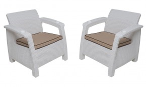 Комплект на балкон Yalta Balcony Set (Ялта) белый в Чайковском - chaykovskiy.mebel24.online | фото 4