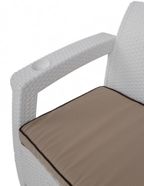 Комплект уличной мебели Yalta Premium Terrace Set (Ялта) белый (+подушки под спину) в Чайковском - chaykovskiy.mebel24.online | фото 5