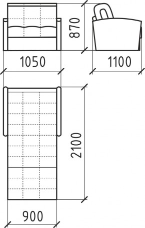 КОРАЛЛ 2 Кресло-кровать КР/КР в Чайковском - chaykovskiy.mebel24.online | фото 3