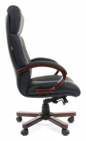Кресло для руководителя Chairman 421 черный/орех темный, черный в Чайковском - chaykovskiy.mebel24.online | фото 3