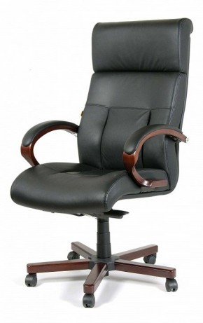 Кресло для руководителя Chairman 421 черный/орех темный, черный в Чайковском - chaykovskiy.mebel24.online | фото 7