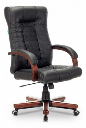 Кресло для руководителя KB-10WALNUT/B/LEATH в Чайковском - chaykovskiy.mebel24.online | фото