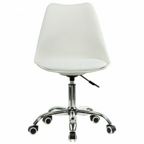 Кресло стул BRABIX "Eames MG-310 CH", хром, пластик белый, экокожа белая, 532923 в Чайковском - chaykovskiy.mebel24.online | фото 1