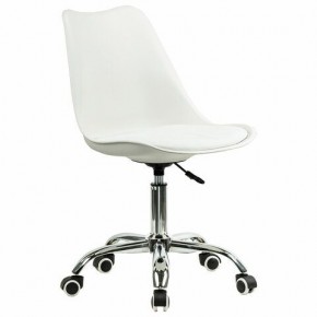 Кресло стул BRABIX "Eames MG-310 CH", хром, пластик белый, экокожа белая, 532923 в Чайковском - chaykovskiy.mebel24.online | фото 2