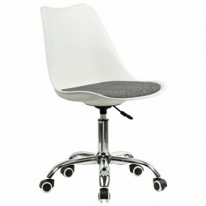 Кресло стул BRABIX "Eames MG-310 CH", хром, пластик белый, ткань серая, 532924 в Чайковском - chaykovskiy.mebel24.online | фото 2