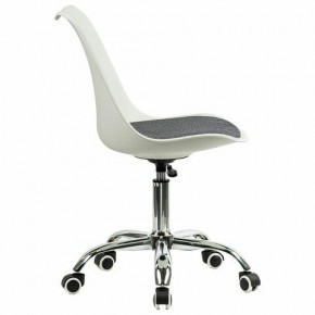 Кресло стул BRABIX "Eames MG-310 CH", хром, пластик белый, ткань серая, 532924 в Чайковском - chaykovskiy.mebel24.online | фото 3