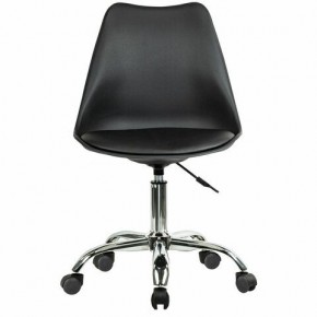 Кресло стул BRABIX "Eames MG-310 CH", хром, пластик черный, экокожа черная, 532925 в Чайковском - chaykovskiy.mebel24.online | фото 1