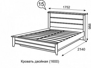 Кровать 1600 с ПМ София 15 в Чайковском - chaykovskiy.mebel24.online | фото 3