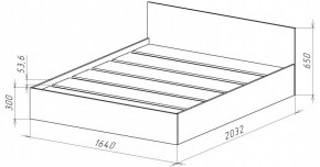 НИЦЦА-14 Кровать 1600 с настилом ЛДСП (НЦ.14) в Чайковском - chaykovskiy.mebel24.online | фото 3