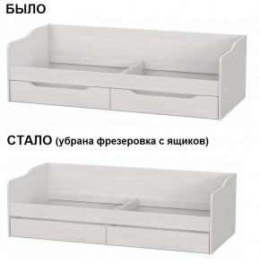 Кровать КР 1 Серия 2 + основание ДСП Лайт 0.9х2.0 (Ясень Анкор светлый) в Чайковском - chaykovskiy.mebel24.online | фото 2