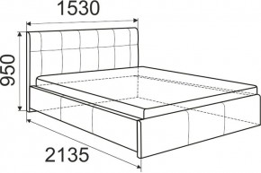 Кровать Лаура с латами Nice White 1400x2000 в Чайковском - chaykovskiy.mebel24.online | фото 2