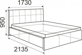 Кровать Лаура с латами Nice White 1400x2000 в Чайковском - chaykovskiy.mebel24.online | фото 3