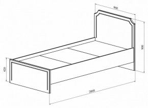 Кровать односпальная ДримСтар ДС-50 в Чайковском - chaykovskiy.mebel24.online | фото 2