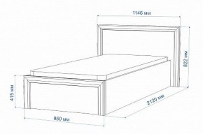 Кровать односпальная Нобиле Кр-90 в Чайковском - chaykovskiy.mebel24.online | фото 2