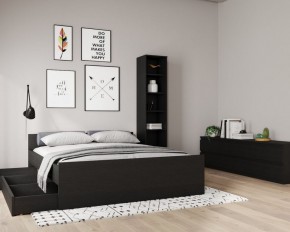 Кровать ОРИОН двухспальная с ортопедическим основанием 180х200, цвет Дуб Венге в Чайковском - chaykovskiy.mebel24.online | фото 3