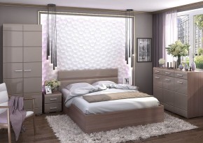 Кровать Вегас 1,4м Шимо темный в Чайковском - chaykovskiy.mebel24.online | фото 2