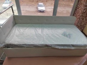 Кровать Зарина угловая Newtone light beige угол левый в Чайковском - chaykovskiy.mebel24.online | фото 1