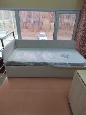 Кровать Зарина угловая Newtone light beige угол левый в Чайковском - chaykovskiy.mebel24.online | фото 3