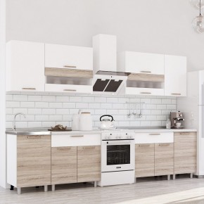 Кухня Айсбери 2.4 м (Белый/Дуб Сонома) в Чайковском - chaykovskiy.mebel24.online | фото