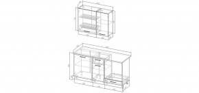 Кухонный гарнитур Белый Глянец 1600 (Стол. 26мм) в Чайковском - chaykovskiy.mebel24.online | фото 2