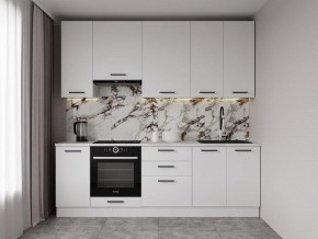 Кухонный гарнитур Белый Глянец 2400 h950 (Стол. 26мм) в Чайковском - chaykovskiy.mebel24.online | фото 1