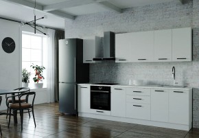 Кухонный гарнитур Белый Глянец 2800 (Стол. 38мм) в Чайковском - chaykovskiy.mebel24.online | фото 1