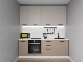Кухонный гарнитур Каппучино 2200 h950 (Стол. 38мм) в Чайковском - chaykovskiy.mebel24.online | фото