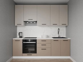 Кухонный гарнитур Каппучино 2400 h950 (Стол. 38мм) в Чайковском - chaykovskiy.mebel24.online | фото