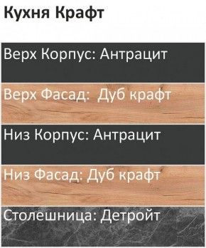 Кухонный гарнитур Крафт 2200 (Стол. 26мм) в Чайковском - chaykovskiy.mebel24.online | фото 3