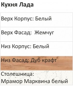 Кухонный гарнитур Лада 1000 (Стол. 38мм) в Чайковском - chaykovskiy.mebel24.online | фото 3