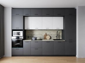 Кухонный гарнитур Меренга 3400 (Стол. 26мм) в Чайковском - chaykovskiy.mebel24.online | фото 1